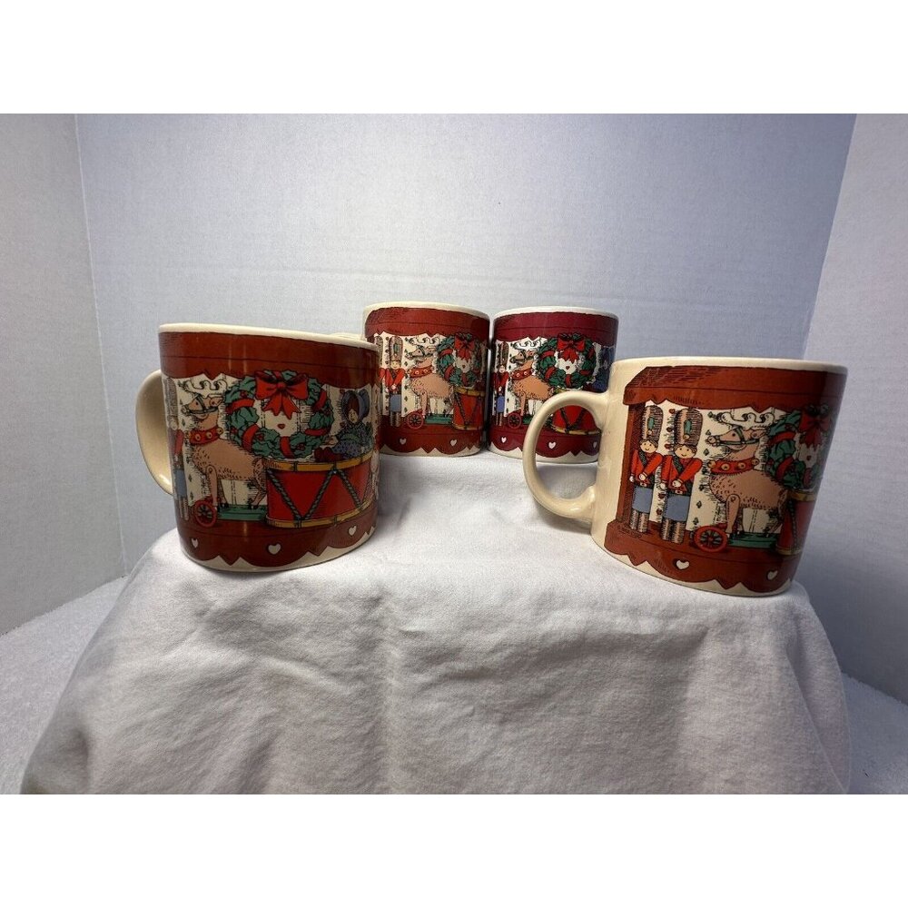 4 VTG Trenditions Santa’s Shelf MUG, Santa w/ Toys Christmas Holiday Cup Mug - Picture 3 of 10